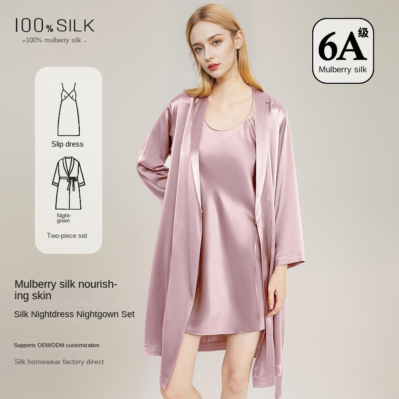 Women Elegant 100% Mulberry Si - Robe Silk Women ulasan dan harga