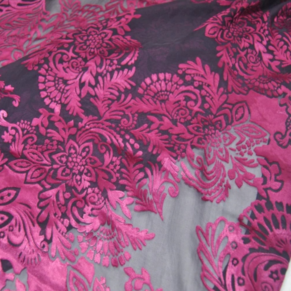 Fashion Large Pink Flower Desi - Robe Silk Women ulasan dan harga