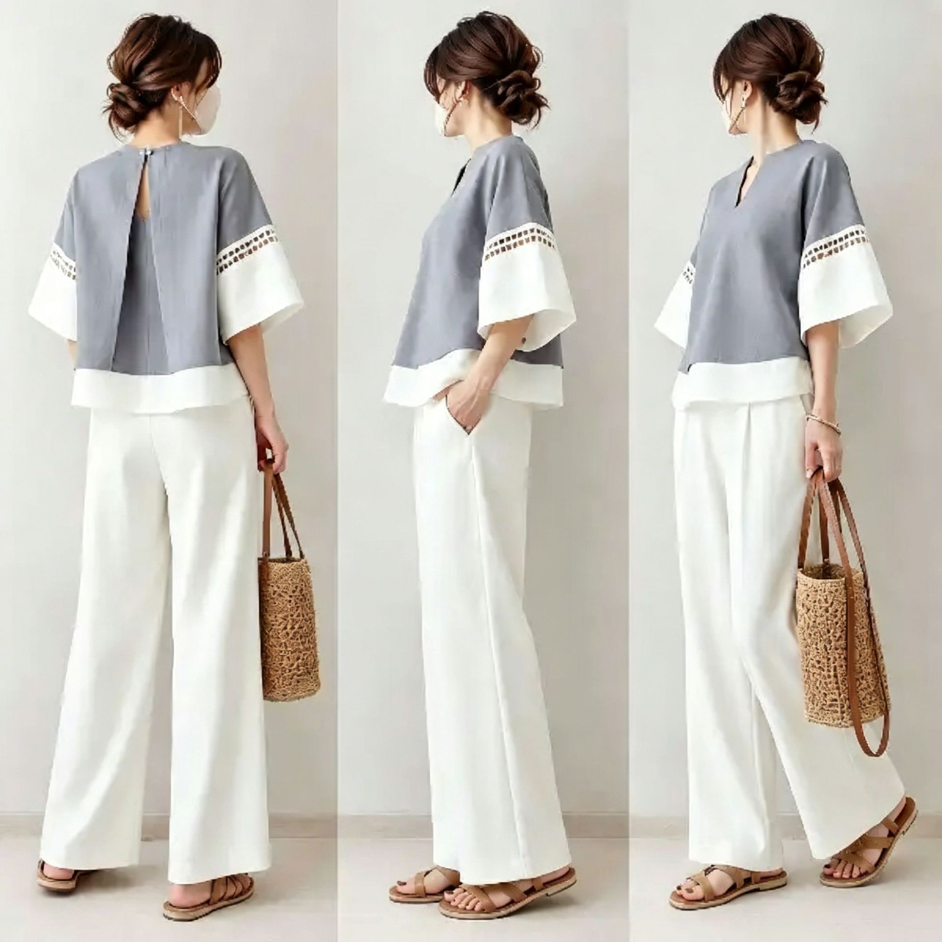 2026 New Two-piece Set: V-neck - Robe Silk Women ulasan dan harga