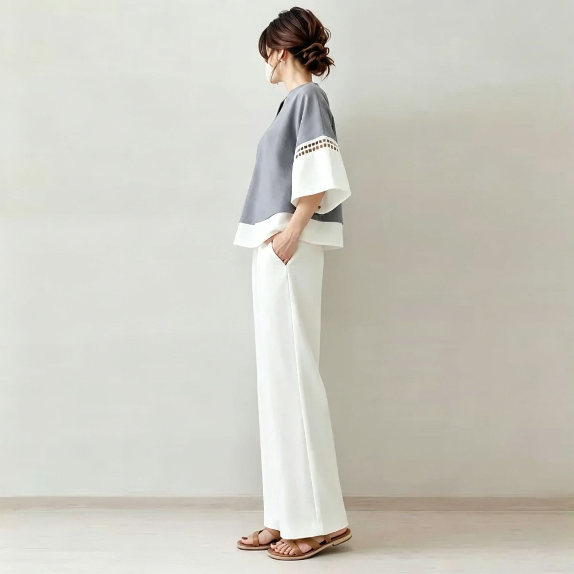 2026 New Two-piece Set: V-neck - Robe Silk Women ulasan dan harga