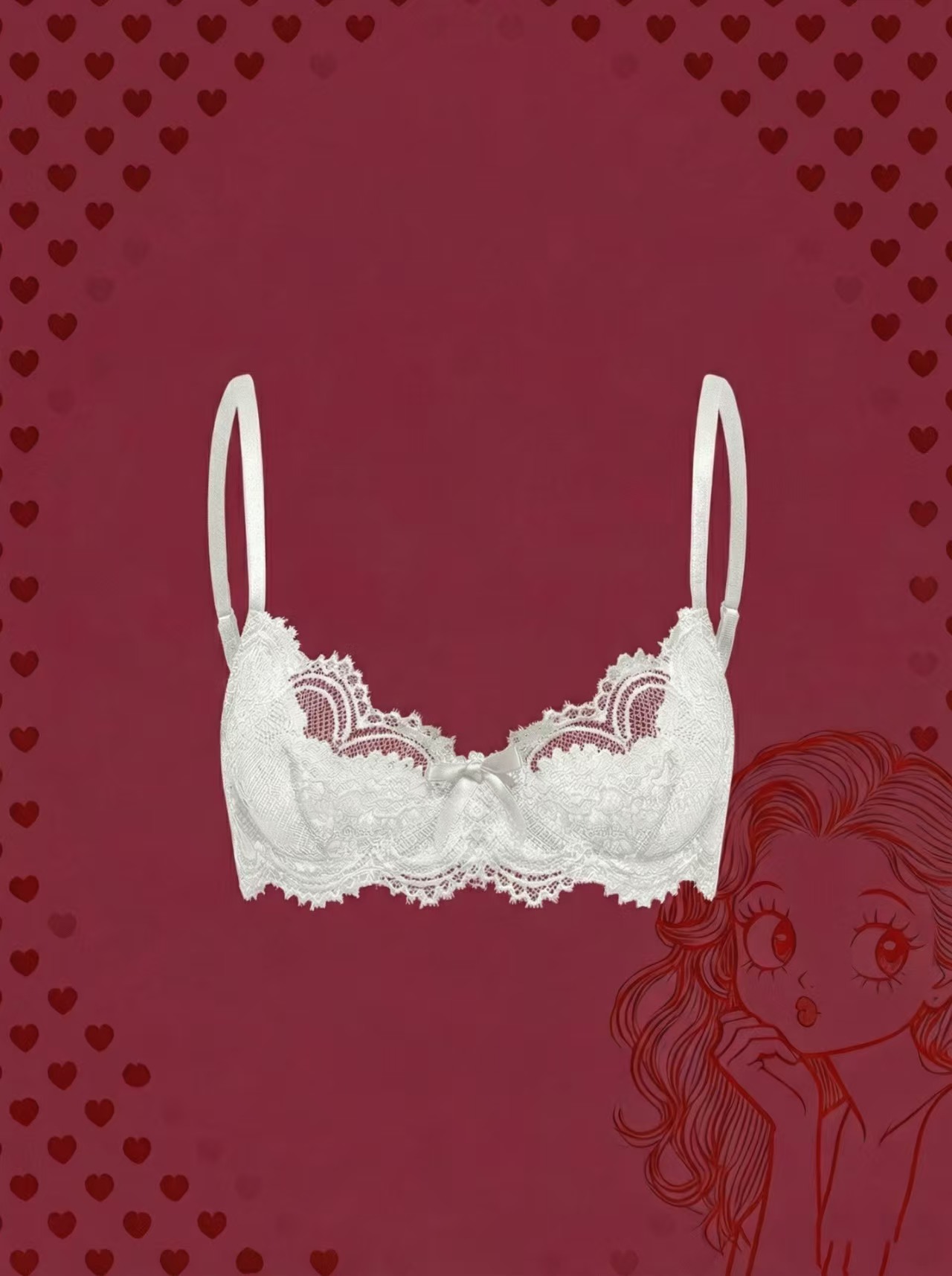 plus size women's bra sexy lac - Push Up Bra Padded ulasan dan harga