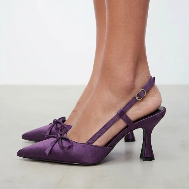 Women's Elegant Purple Satin P - Slip Dress Satin ulasan dan harga
