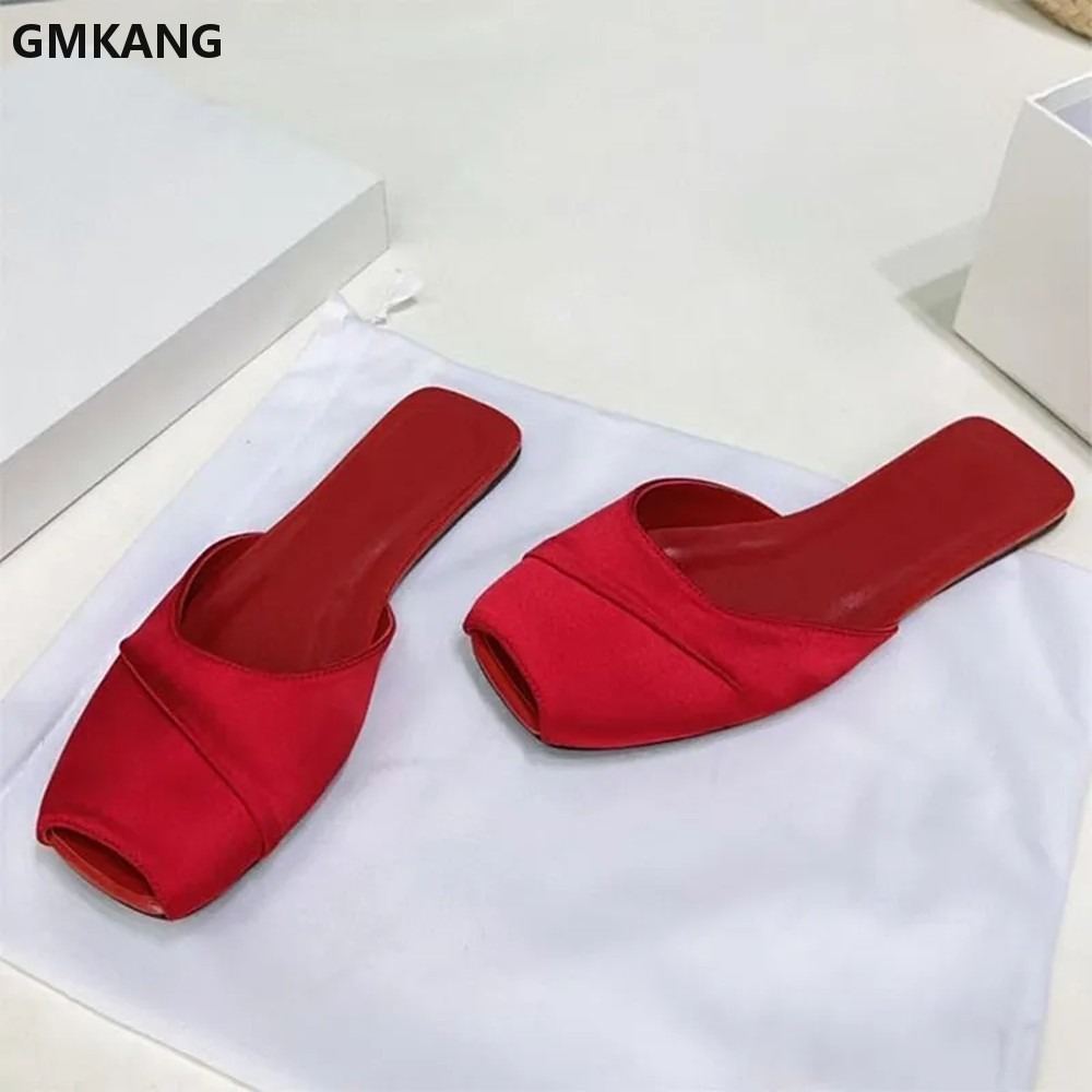 GMKANG Women Satin Square Toe  - Slip Dress Satin ulasan dan harga