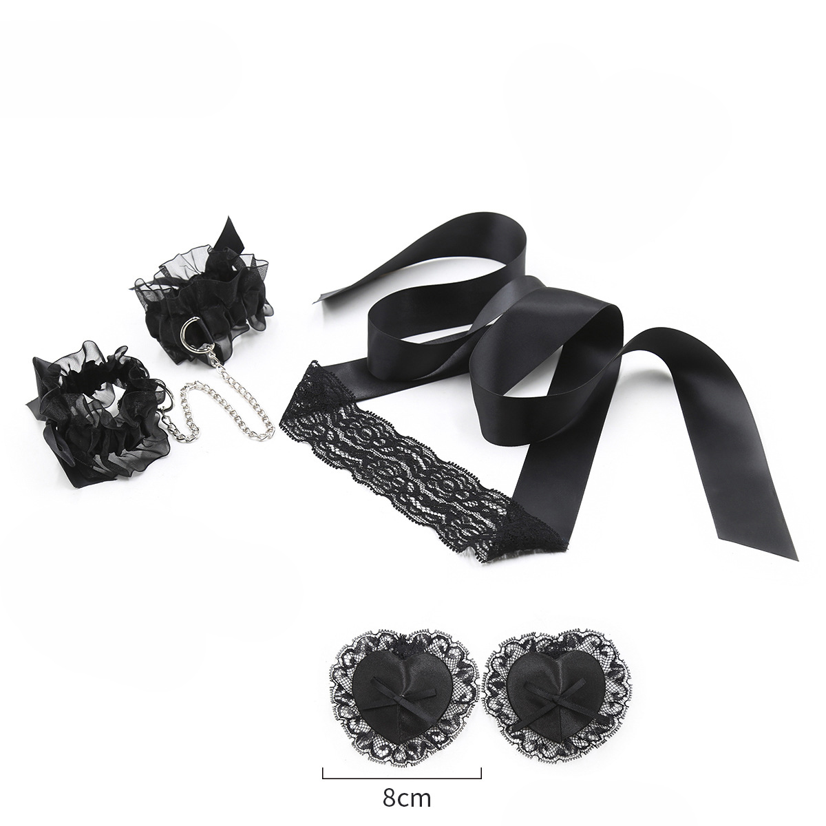 Lace Sex Toy Set Adult Handcuf - Nipple Cover Pasties ulasan dan harga