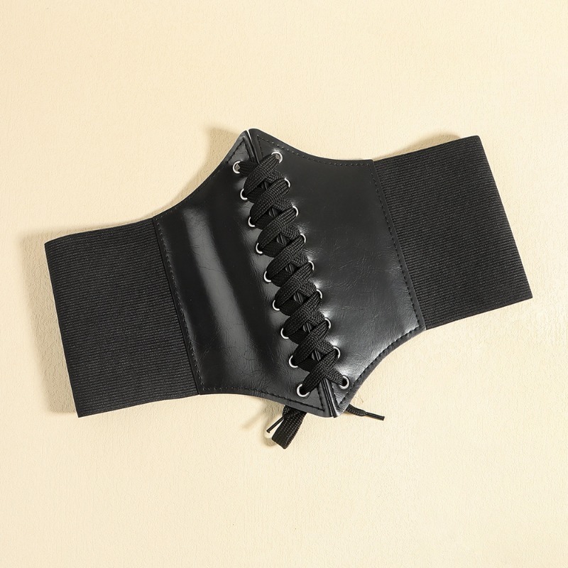 Fashion Corset Wide Belts Faux - Corset Waist Cinch ulasan dan harga