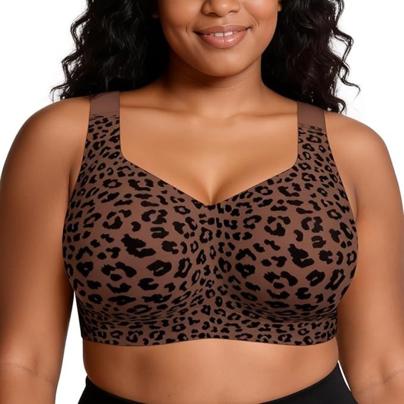 Leopard Jelly Bras No Underwir - Push Up Bra Padded ulasan dan harga
