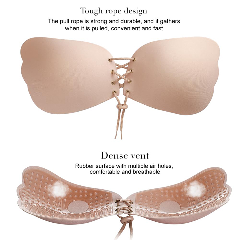 1/2 Pairs Women Summer Backles - Push Up Bra Padded ulasan dan harga