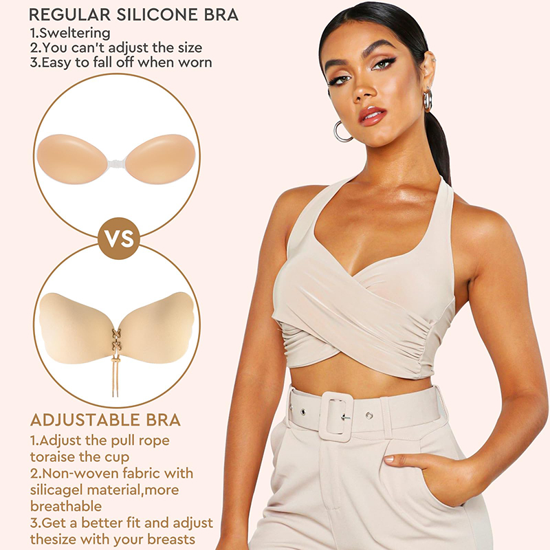 1/2 Pairs Women Summer Backles - Push Up Bra Padded ulasan dan harga