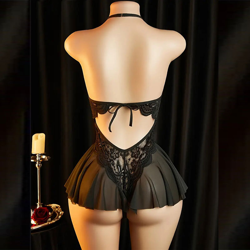 Crotchless Naughty Lingerie Fo - Bodystocking Fishnet ulasan dan harga
