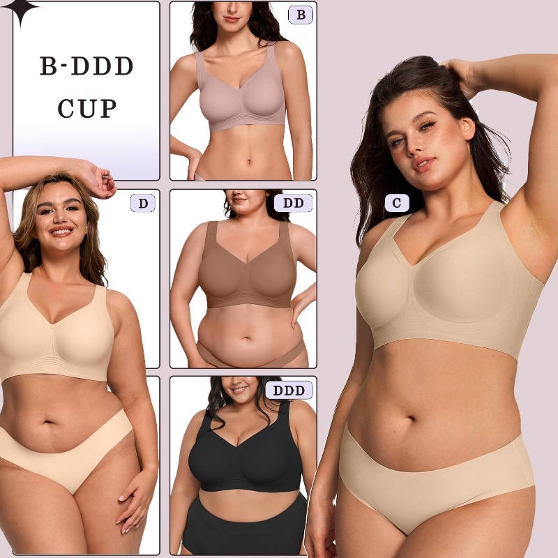 Plus Size Wireless Jelly Bra W - Push Up Bra Padded ulasan dan harga