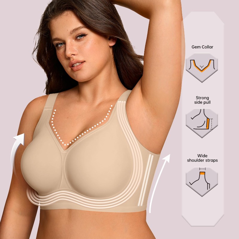 Plus Size Wireless Jelly Bra W - Push Up Bra Padded ulasan dan harga