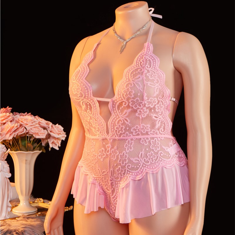 Plus Size 1XL-4XL Teddy perspe - Lace Teddy Lingerie ulasan dan harga