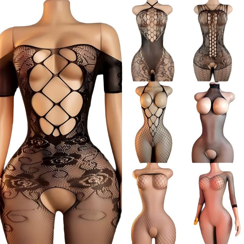 Erotic Lingerie Set For Women  - Bodystocking Fishnet ulasan dan harga