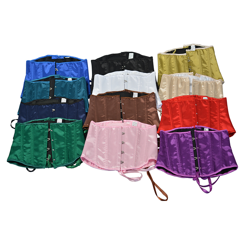 2025 Women Satin Underbust Cor - Corset Waist Cinch ulasan dan harga