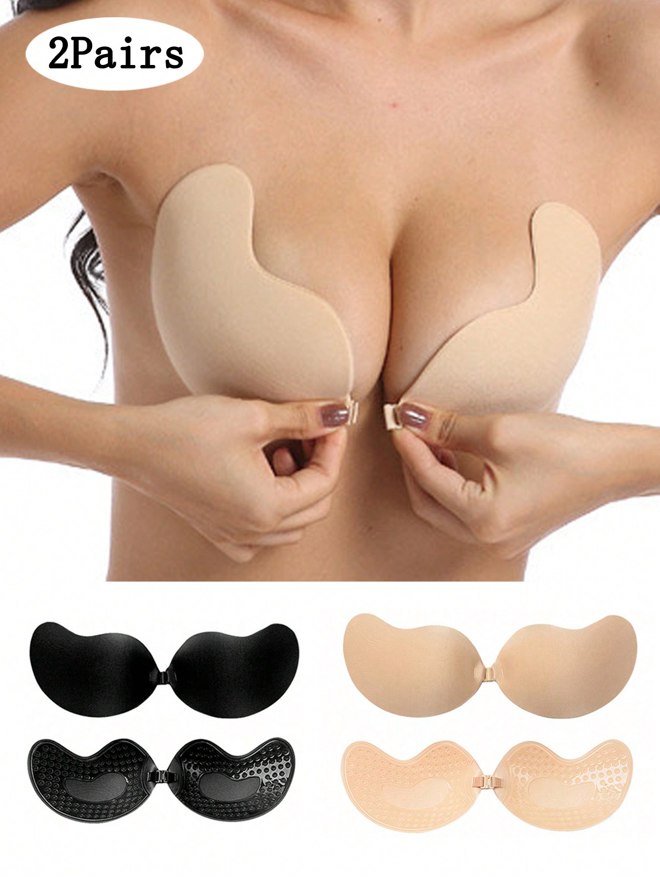 2-pack Women's Self-Adhesive I - Push Up Bra Padded ulasan dan harga