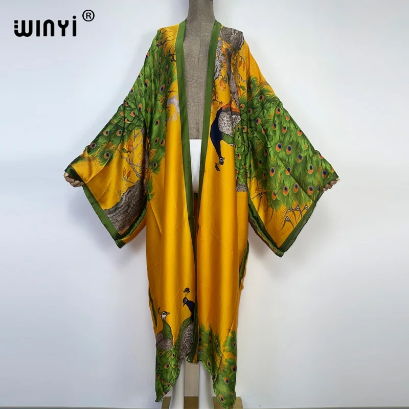 WINYI 2026 Summer Women Cardig - Robe Silk Women ulasan dan harga