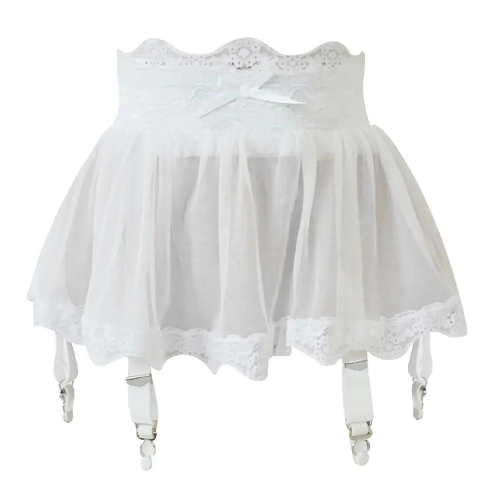 Women High Waist Lace Bandage  - Garter Belt Set ulasan dan harga