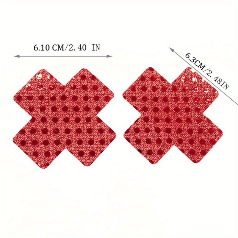 Red Cross Design Nipple Covers - Nipple Cover Pasties ulasan dan harga