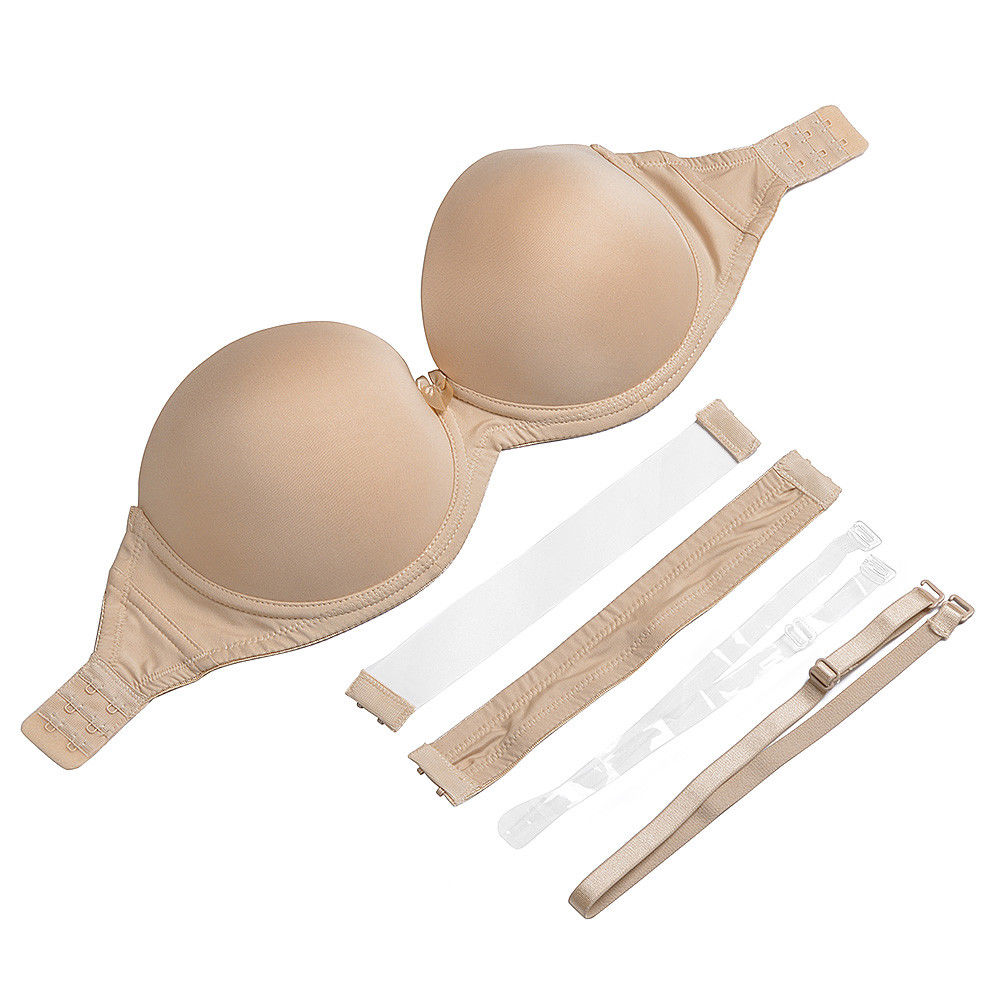 Nude Black White Invisible Cle - Push Up Bra Padded ulasan dan harga