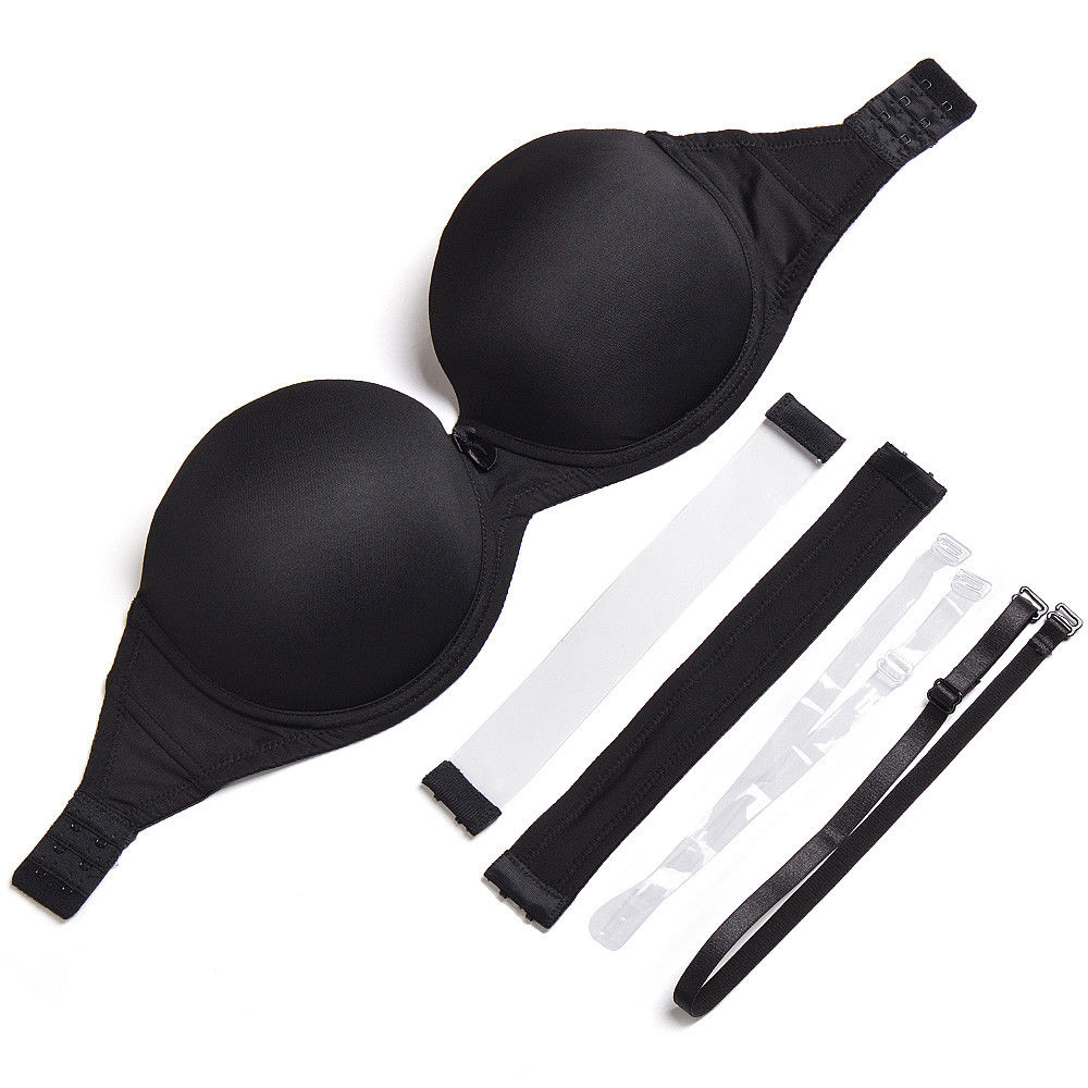 Nude Black White Invisible Cle - Push Up Bra Padded ulasan dan harga
